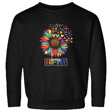 Discover Sunflower Happy FriYay Teacher Friday Sweatshirts