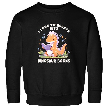 Discover Dino Book Reading Dinosaur Reading Lovers Dinosaur Book Sweatshirts