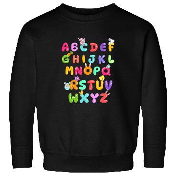 Discover Happy Easter Day Alphabet ABCs Teacher student Sweatshirts