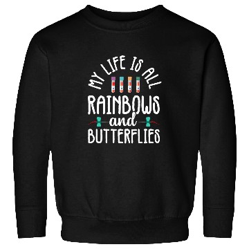 Discover Rainbow Butterflies Phlebotomist Phlebotomy technician nurses Sweatshirts