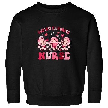 Discover Groovy Valentines Day Cupids Favorite nurses Retro nurses Life Sweatshirts