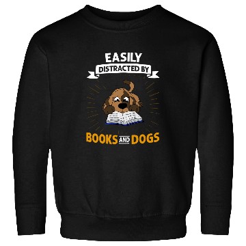 Discover Book Dog Reading Bookworm Librarian Reader Sweatshirts
