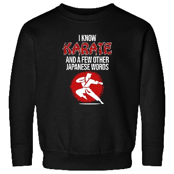 Discover I Know Karate Player Martial Arts Black Belt Graphic Sweatshirts