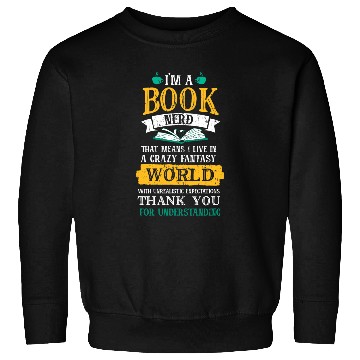Discover Im a Book Nerd Bookworm Banned Books Sweatshirts