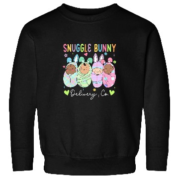 Discover Snuggle Bunny Delivery Co Easter LD nurses Mother Baby nurses 6 Sweatshirts