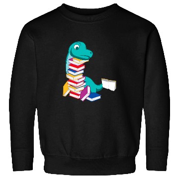Discover Dinosaur Reading Book Person or Bookish Sweatshirts
