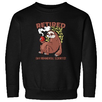 Discover Sloth drinking coffee Funny Retirement Design Sweatshirts
