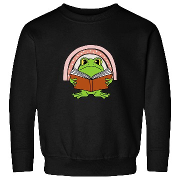 Discover Cottagecore Frog and Book Rainbow Farmcore Sweatshirts