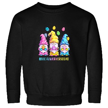 Discover Social Worker Easter nurses Squad Gnomes Sweatshirts