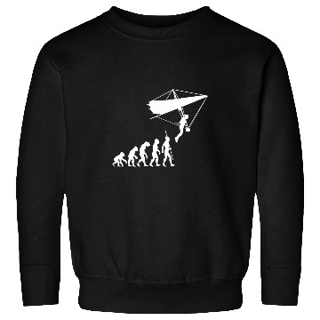 Discover Hang Glider Pilot Sky Gliding Airsport Soaring Evolution 3 Sweatshirts