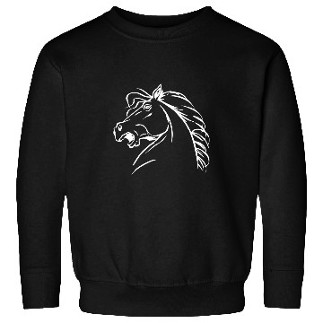 Discover Yelling Horse Face Equestrian Student Sweatshirts