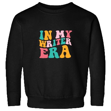 Discover In My Writer Era Groovy Book Writer Sweatshirts
