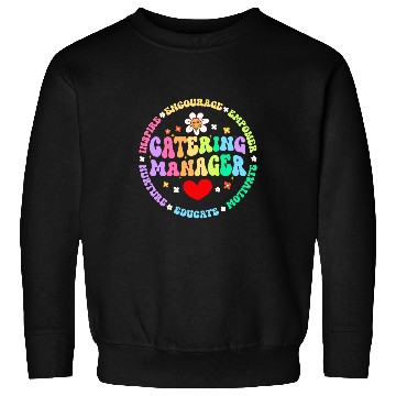 Discover Food Services Crew Cafeteria Worker Catering Manager Sweatshirts