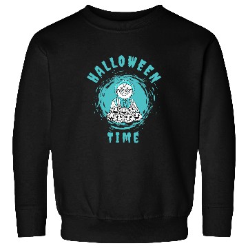 Discover Halloween Time Creepy Freaky Robot Computer Scientist Nerd Coder Sweatshirts