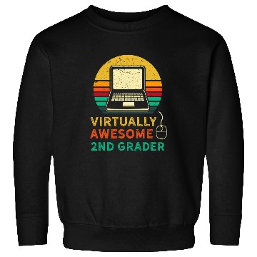 Discover Zooming Awesome Virtual ELEarning 2nd Grade Back to School Sweatshirts