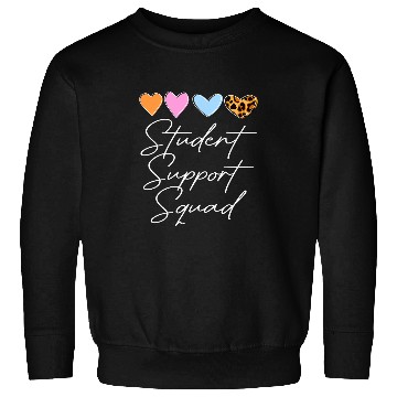 Discover Student Support Squad Counselor Social Worker Teacher Crew Sweatshirts