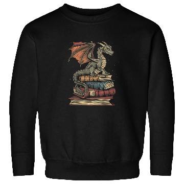 Discover Dragon Fantasy Book Lover Book Nerd Sweatshirts