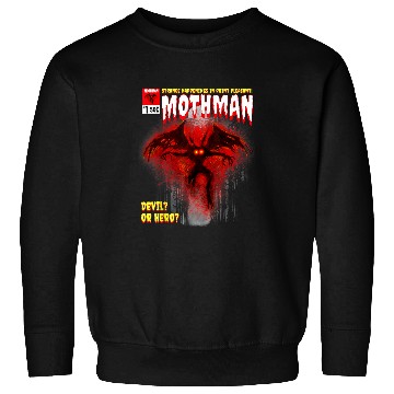 Discover Cryptid Comic Book Style Point Pleasant WV Mothman Sweatshirts