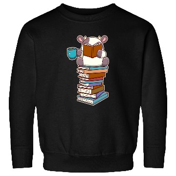 Discover Cute Kawaii Cow Reading A Book Sweatshirts