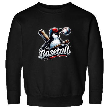 Discover Funny Lets Go Penguin Playing Baseball 2 Sweatshirts