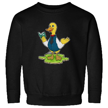 Discover Duck Reading Book Sweatshirts