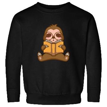 Discover Sloth reading a Book Library Sweatshirts
