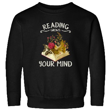 Discover Garden Reading Funny Wildflowers Book Reading Sweatshirts
