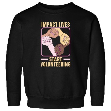 Discover Volunteering Work Helping Hand Volunteer Worker 1 Sweatshirts