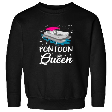 Discover pontoon queen pontooning boat lover Sweatshirts