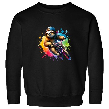 Discover Sloth Riding BMX Bike Cool Funny Lazy Design Sweatshirts