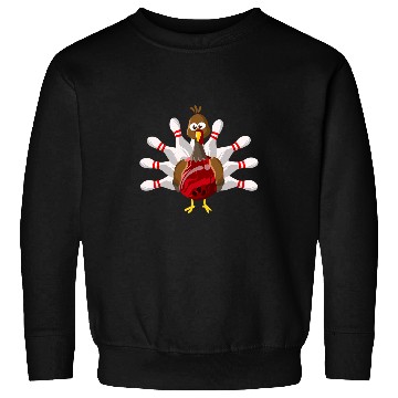 Discover Cool Turkey Bowling Pin Feathers Funny Thanksgiving Gift 1 Sweatshirts
