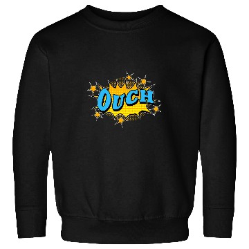Discover OUCH Action Super Hero Retro Comic Book Sweatshirts