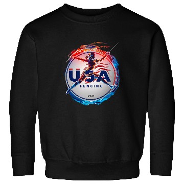 Discover Dynamic Fencing 2024 Agility and Precision USA Sweatshirts