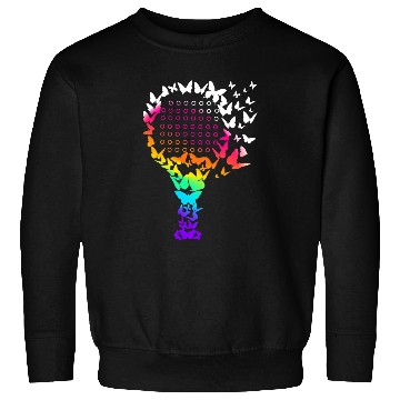 Discover Padel Racket Butterflies Sweatshirts