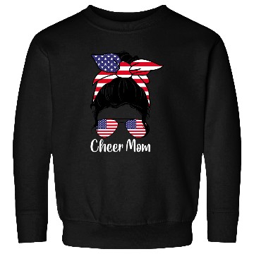 Discover Cheer Mom USA Flag Sweatshirts