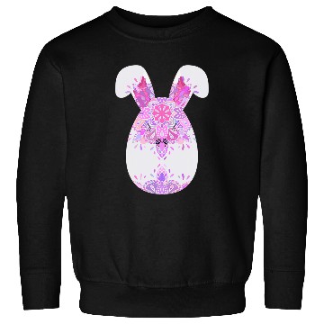 Discover Easter mandala cute bunny ears egg Yoga rabbit Sweatshirts