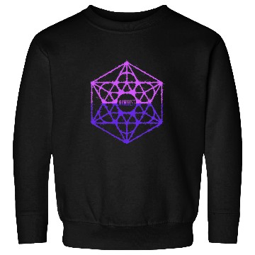 Discover Manifest Hexagram Sacred Geometry Manifestation Sweatshirts
