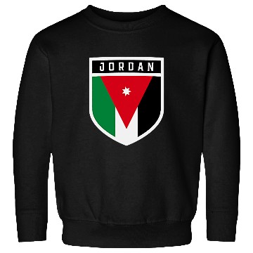 Discover Jordanian Flag Shield Classic Pocket Badge Style Sweatshirts