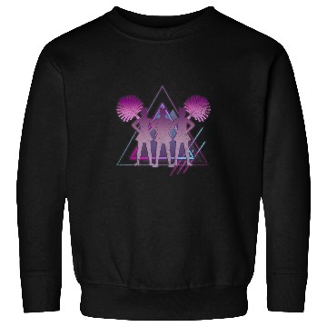 Discover 80s Art Vaporwave Aesthetics Cheerleading Cheerleader 1 Sweatshirts