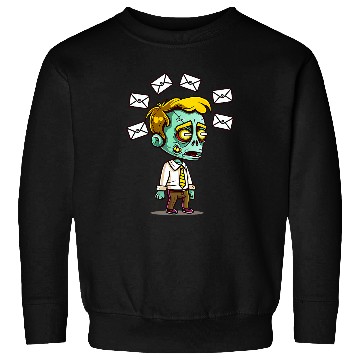 Discover Zombie With Emails Design Supervisor Sweatshirts