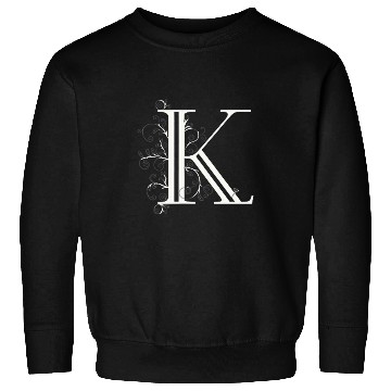 Discover Ornate Vine Monogram K Refined Style Sweatshirts