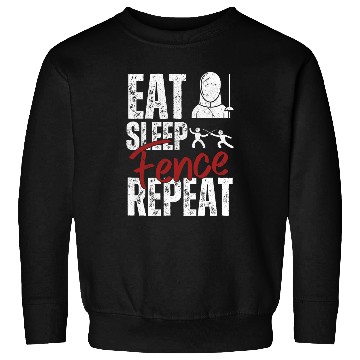 Discover Eat Sleep Fence Repeat Fencing 2 Sweatshirts