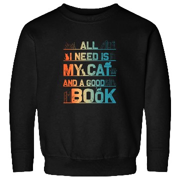 Discover Book Cat Librarian Novel Book Lover For Men Women Sweatshirts