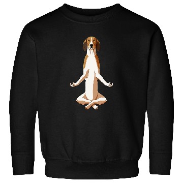 Discover Funny Yoga Dog Treeing Walker Coonhound Sweatshirts
