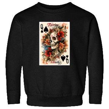 Discover A Playing Card Design Featuring The Queen Sweatshirts