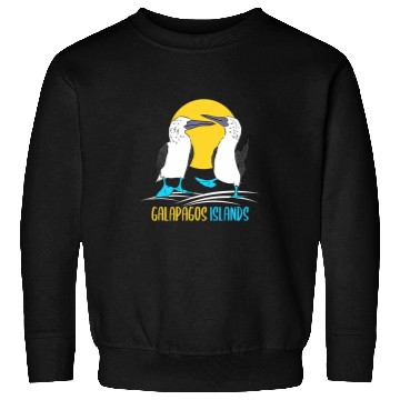 Discover Galapagos Islands Seabirds Blue Footed Booby Bird Sweatshirts