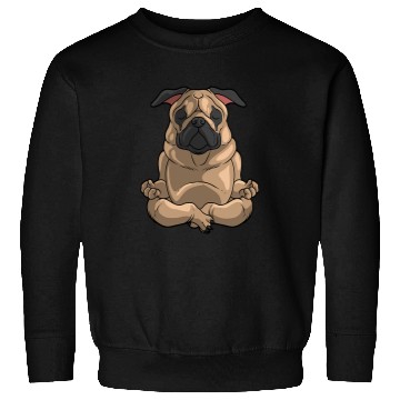 Discover Funny Yoga Pug Sweatshirts