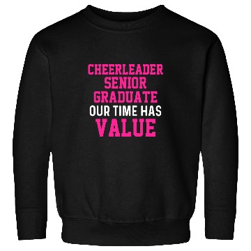 Discover Cheerleader Cheerleading Cheering Time Senior Graduation Sweatshirts