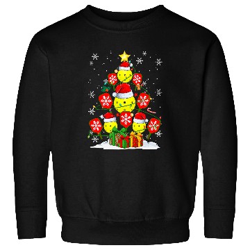 Discover Pickleball Ball Paddle Christmas Tree Decorations xmass Day Sweatshirts