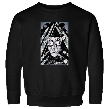 Discover Edward Scissorhands Edward Behind Scissors Comic Book Poster Sweatshirts